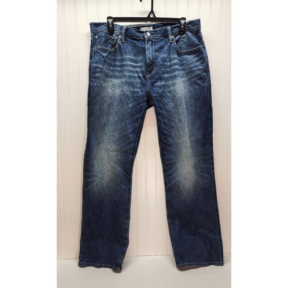 Mens Gap 1969 Standard Fit Jeans 38x32 Medium Wash Denim